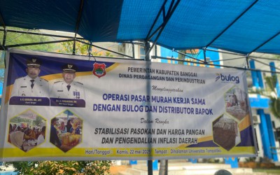 Meriahkan Dies Natalis Untika, Disdagrin Banggai Gelar Operasi Pasar Murah